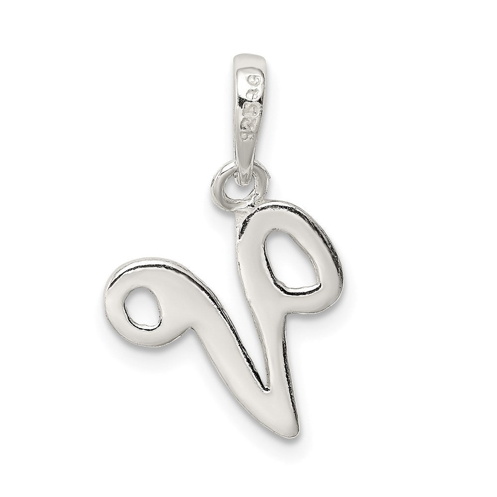 Sterlingsilber Buchstabe V Initiale Anhänger