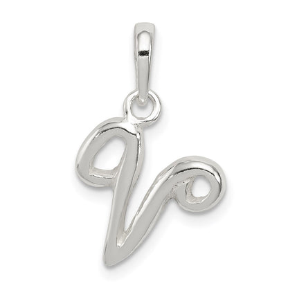 Sterlingsilber Buchstabe V Initiale Anhänger