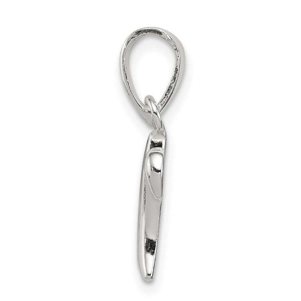 Sterlingsilber Buchstabe W Initiale Anhänger