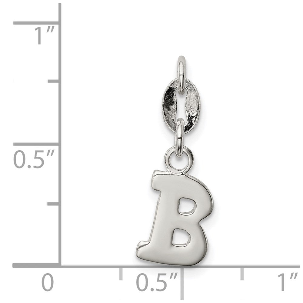 Sterlingsilber Buchstabe B Initiale Charm
