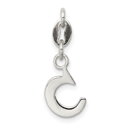 Sterlingsilber Buchstabe C Initiale Charm