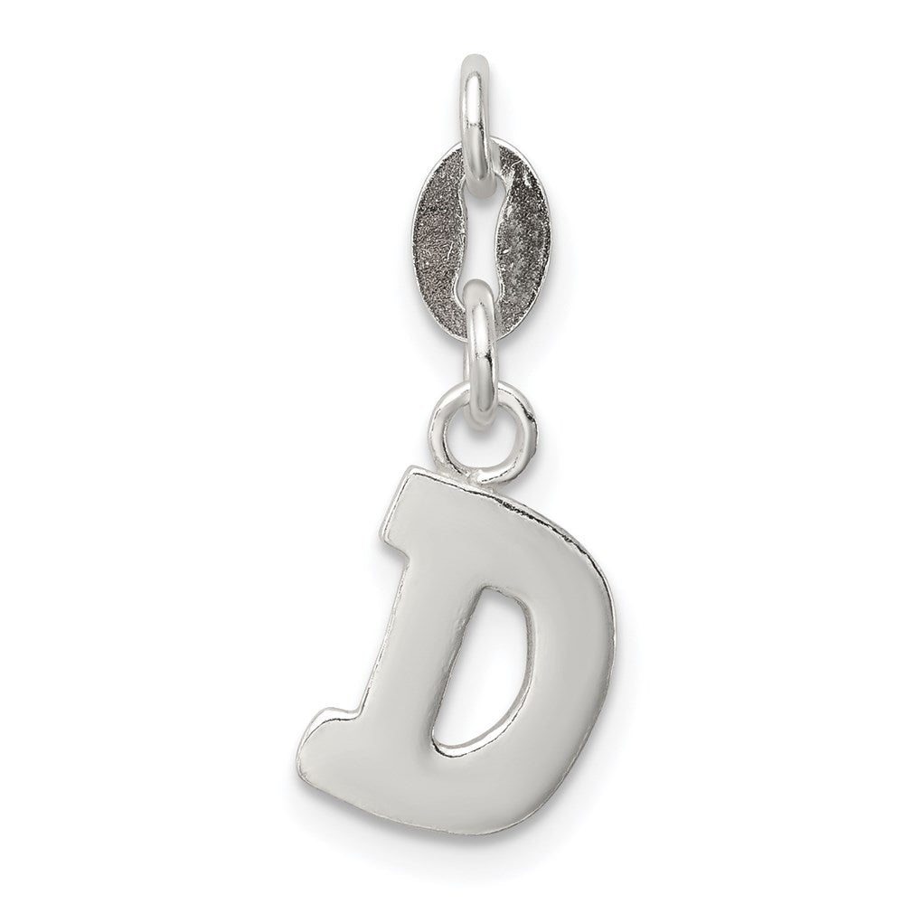 Sterlingsilber Buchstabe D Initiale Charm