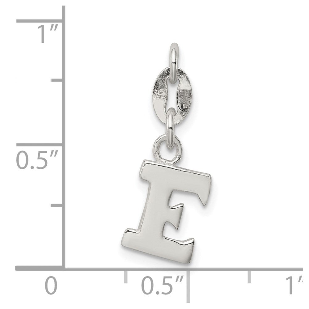 Sterlingsilber Buchstabe E Initiale Charm