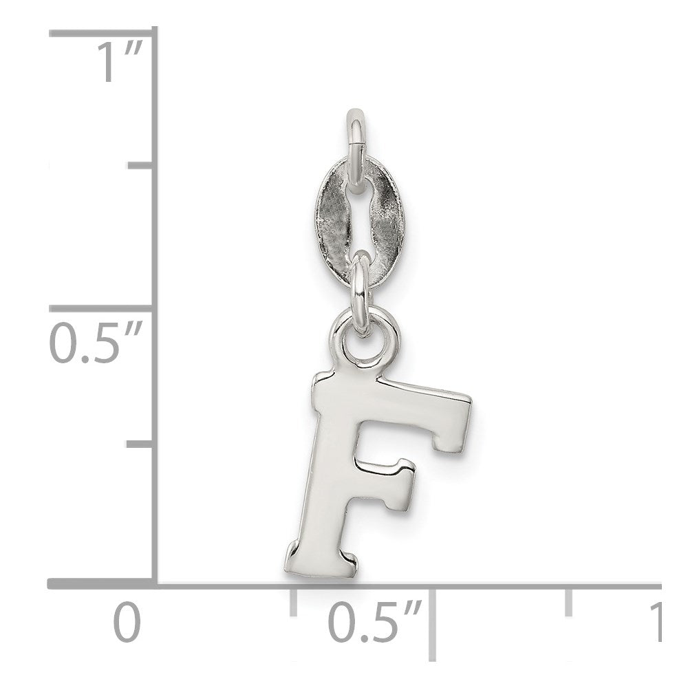 Sterlingsilber Buchstabe F Initiale Charm