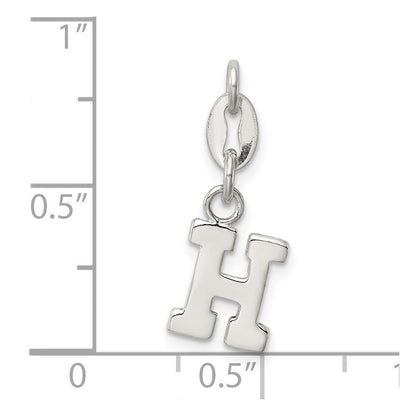 Sterlingsilber Buchstabe H Initiale Charm