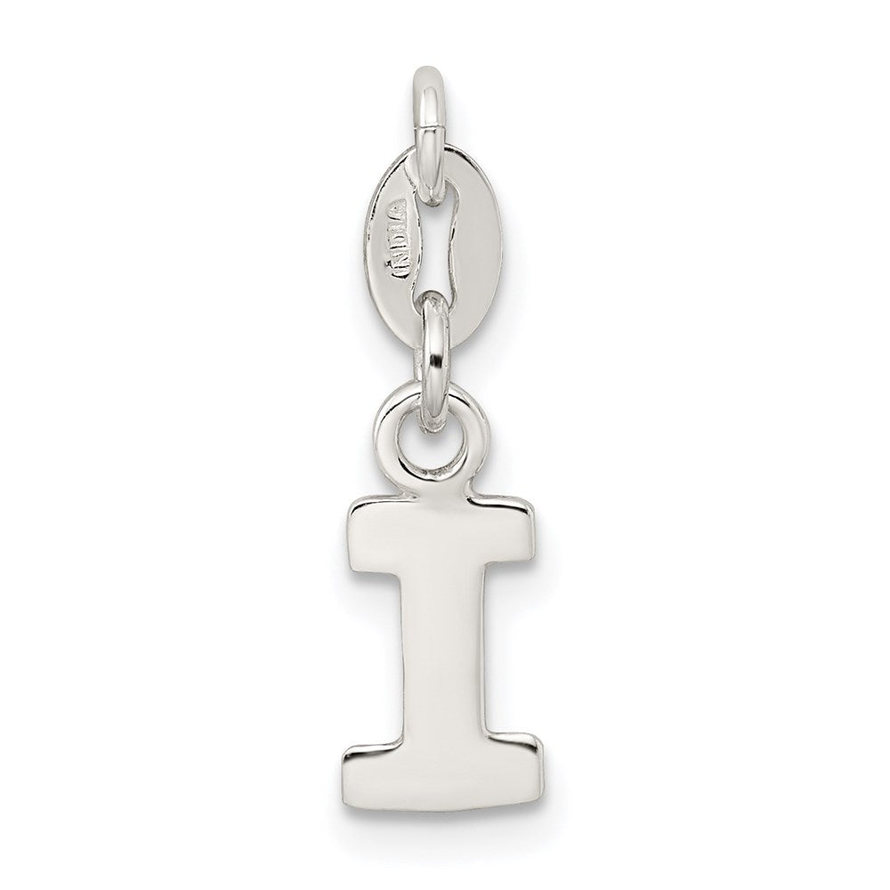 Sterlingsilber Buchstabe I Initiale Charm