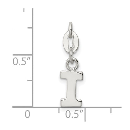 Sterlingsilber Buchstabe I Initiale Charm