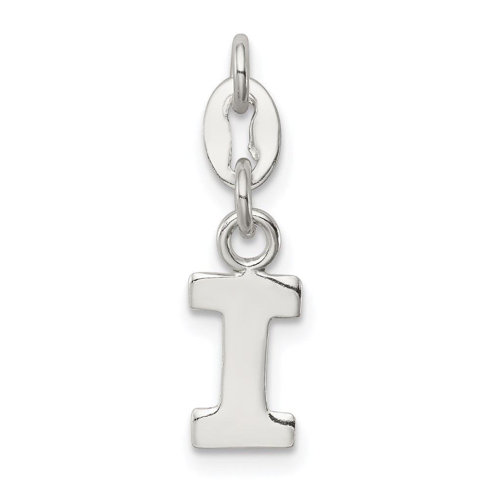 Sterlingsilber Buchstabe I Initiale Charm