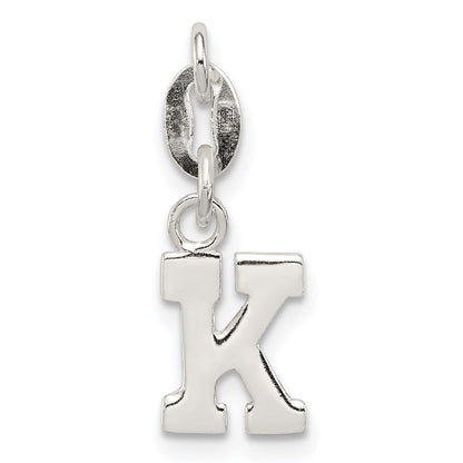 Sterlingsilber Buchstabe K Initiale Charm
