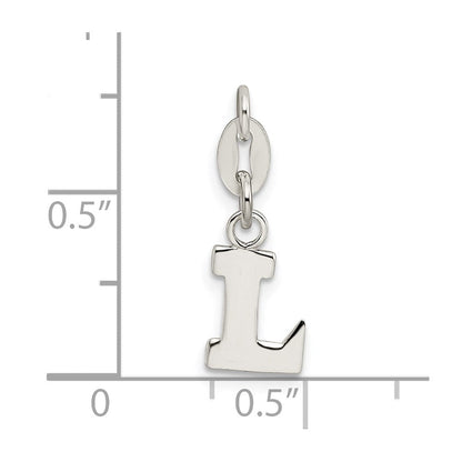 Sterlingsilber Buchstabe L Initiale Charm