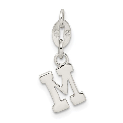 Sterlingsilber Buchstabe M Initiale Charm
