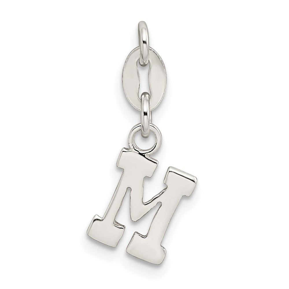 Sterlingsilber Buchstabe M Initiale Charm