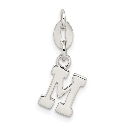 Sterlingsilber Buchstabe M Initiale Charm