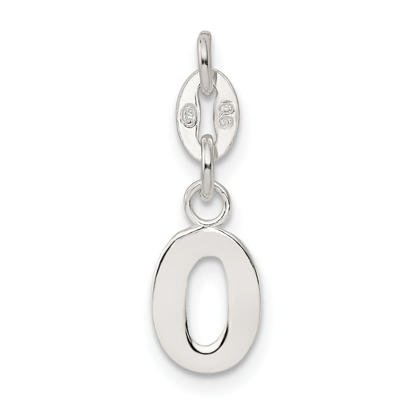 Sterlingsilber Buchstabe O Initiale Charm