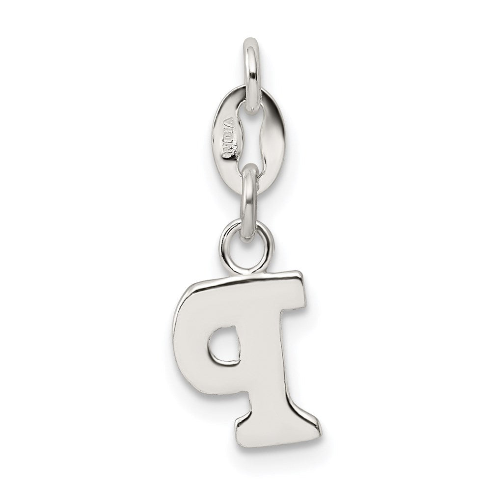 Sterlingsilber Buchstabe P Initiale Charm
