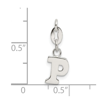 Sterlingsilber Buchstabe P Initiale Charm