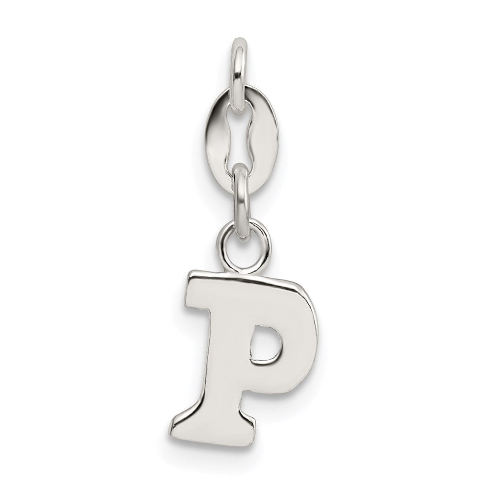 Sterlingsilber Buchstabe P Initiale Charm