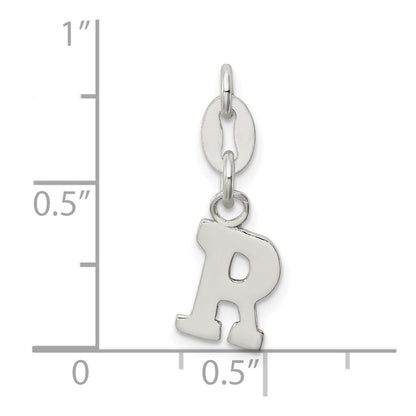 Sterlingsilber Buchstabe R Initiale Charm
