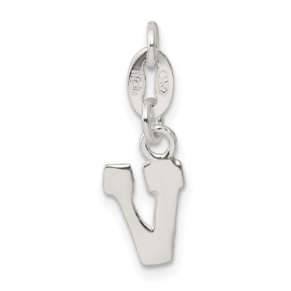 Sterlingsilber Buchstabe V Initiale Charm