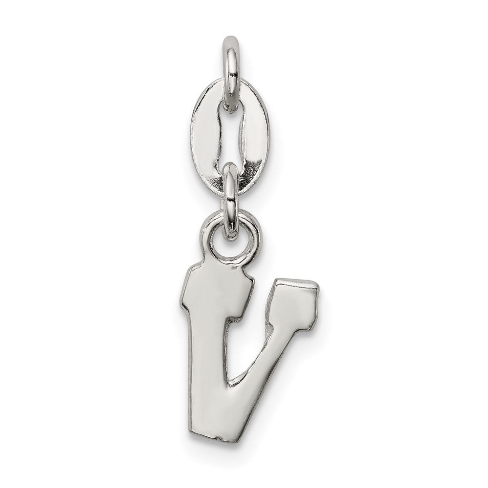Sterlingsilber Buchstabe V Initiale Charm