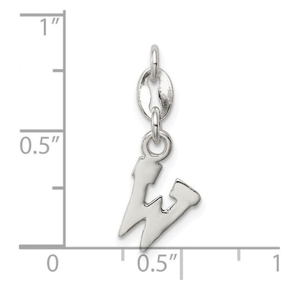 Sterlingsilber Buchstabe W Initiale Charm