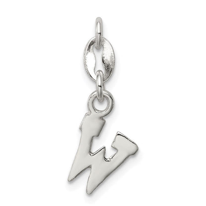Sterlingsilber Buchstabe W Initiale Charm