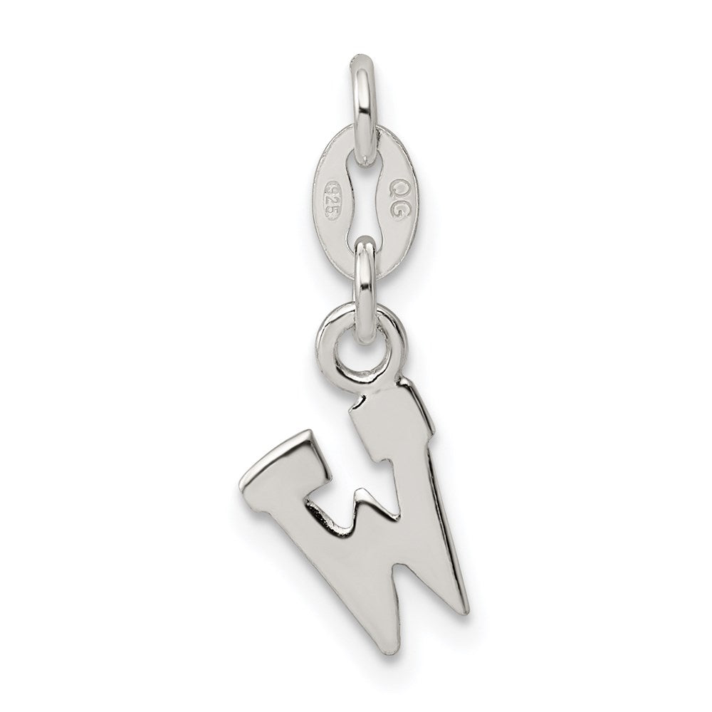 Sterlingsilber Buchstabe W Initiale Charm