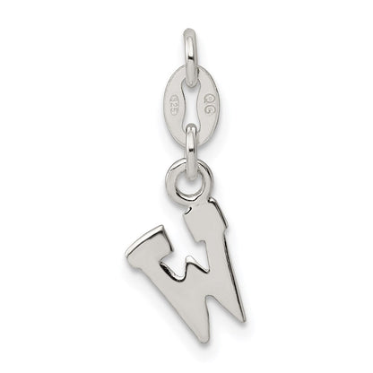 Sterlingsilber Buchstabe W Initiale Charm