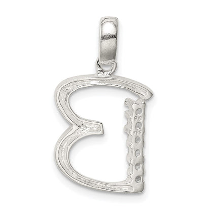 Sterlingsilber Zirkonia Buchstabe B Initiale Anhänger