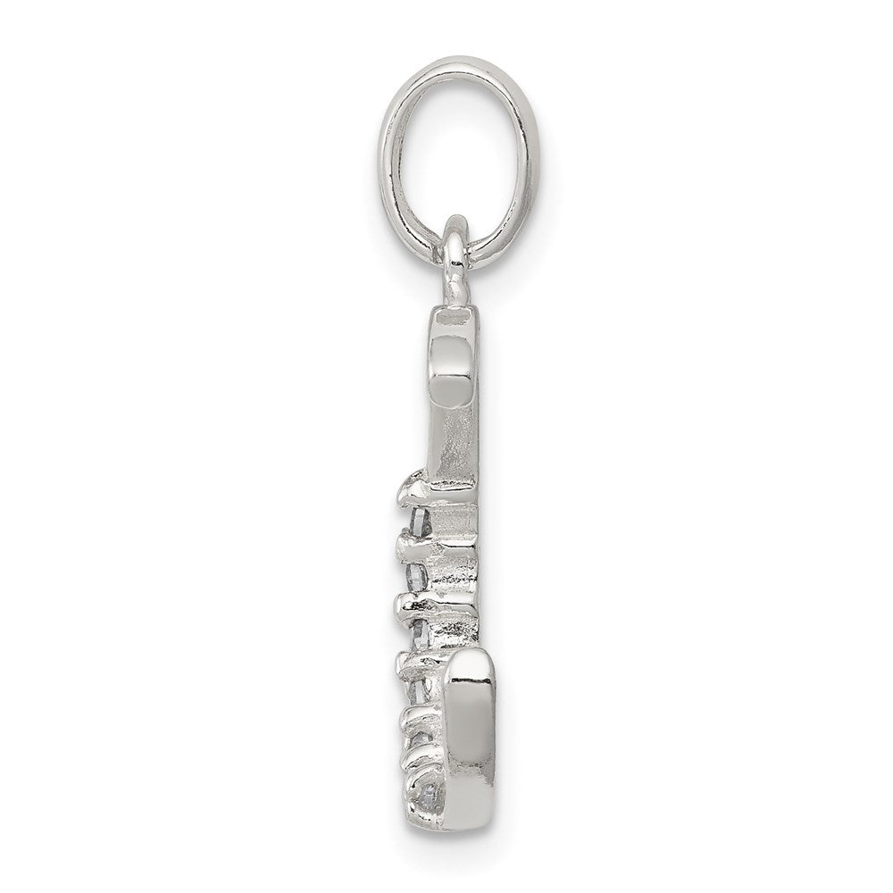 Sterlingsilber Zirkonia Buchstabe C Initiale Anhänger
