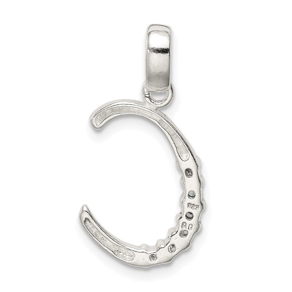 Sterlingsilber Zirkonia Buchstabe C Initiale Anhänger