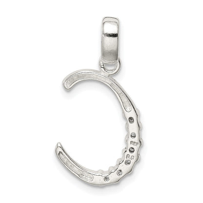 Sterlingsilber Zirkonia Buchstabe C Initiale Anhänger