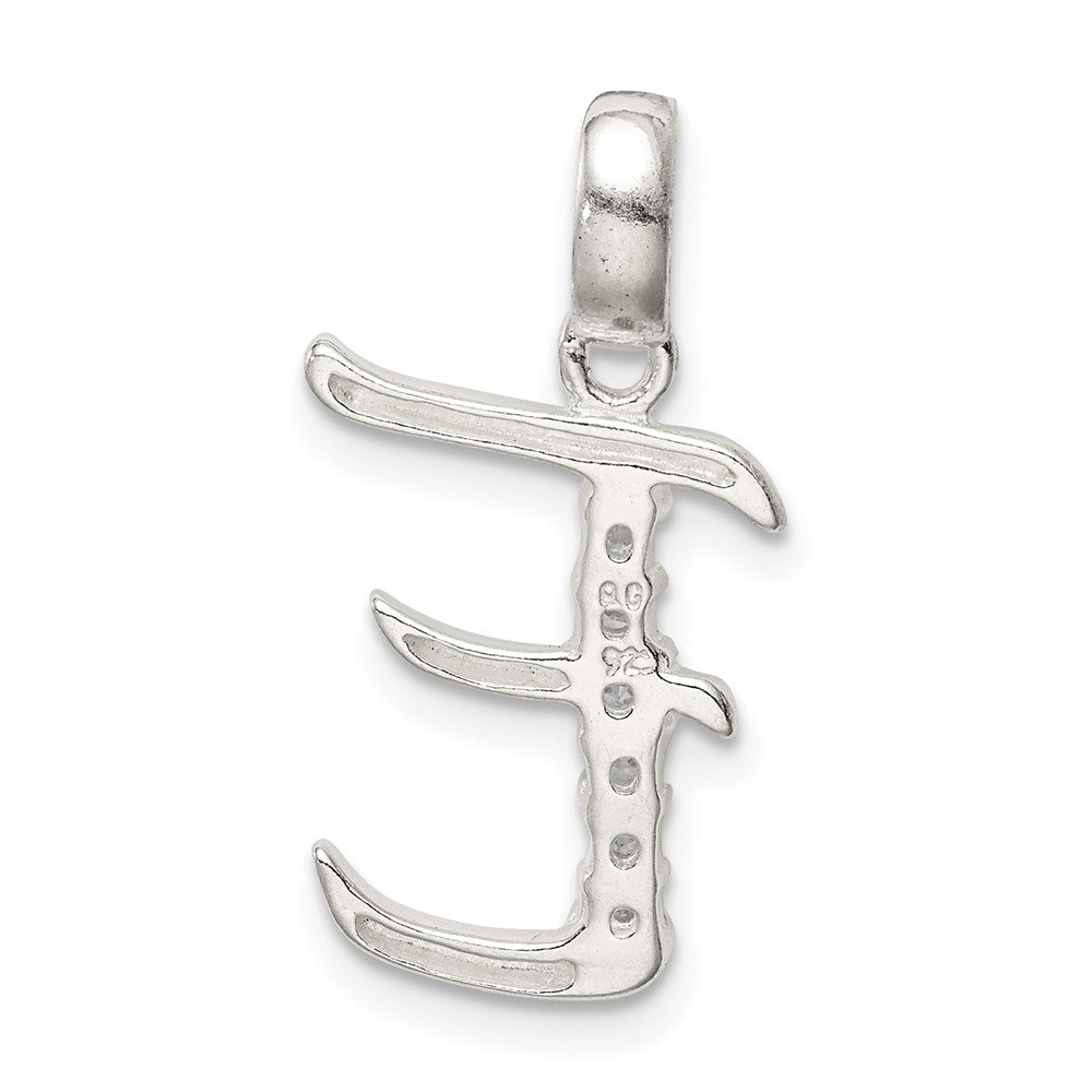 Sterlingsilber Zirkonia Buchstabe E Initiale Anhänger