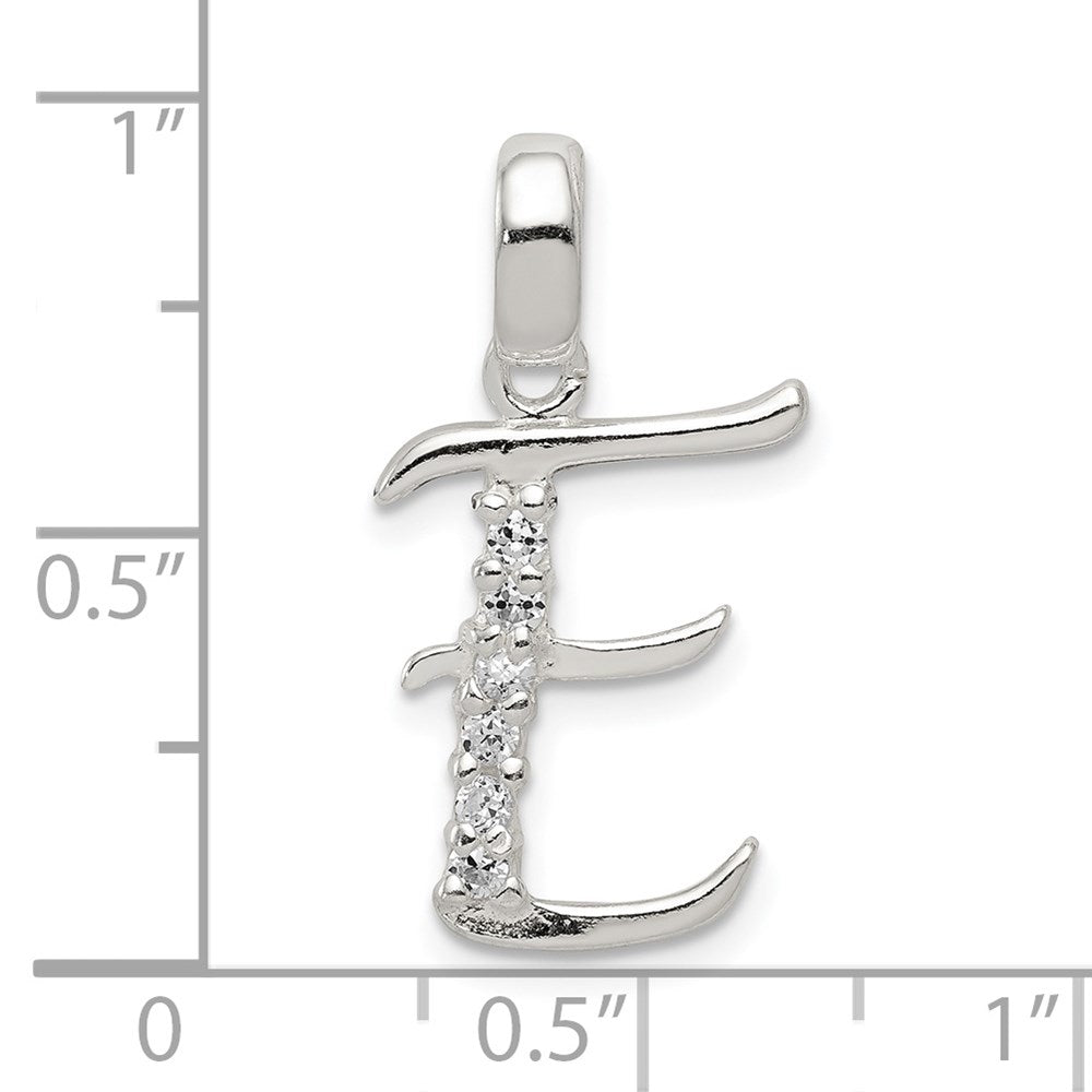 Sterlingsilber Zirkonia Buchstabe E Initiale Anhänger