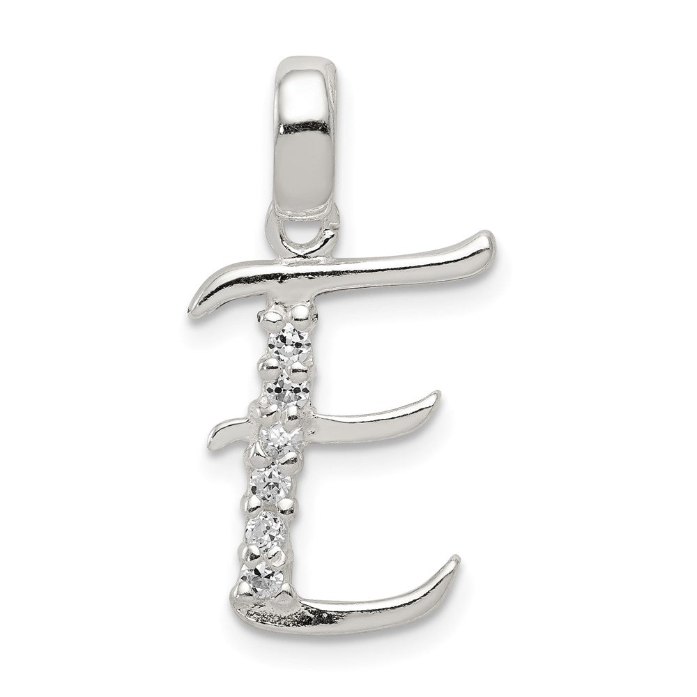 Sterlingsilber Zirkonia Buchstabe E Initiale Anhänger