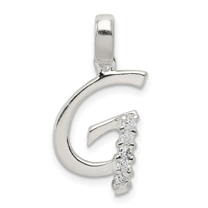 Sterlingsilber Zirkonia Buchstabe G Initiale Anhänger