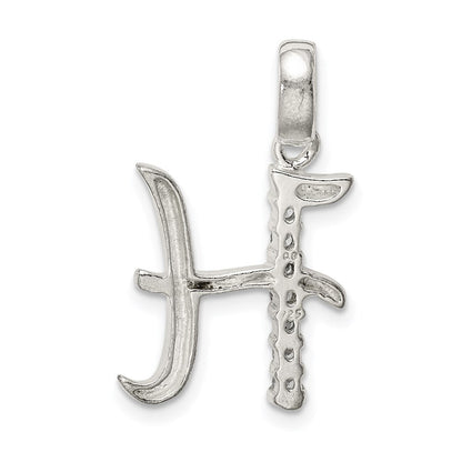 Sterlingsilber Zirkonia Buchstabe H Initiale Anhänger