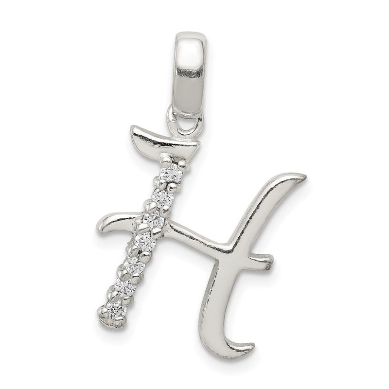 Sterlingsilber Zirkonia Buchstabe H Initiale Anhänger
