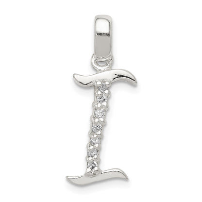 Sterlingsilber Zirkonia Buchstabe I Initiale Anhänger