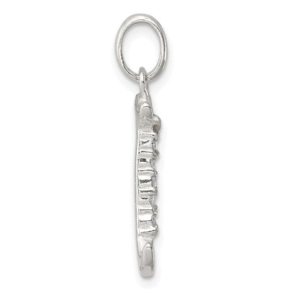 Sterlingsilber Zirkonia Buchstabe J Initiale Anhänger