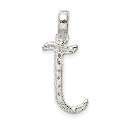 Sterlingsilber Zirkonia Buchstabe J Initiale Anhänger