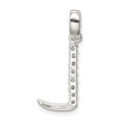 Sterlingsilber Zirkonia Buchstabe L Initiale Anhänger