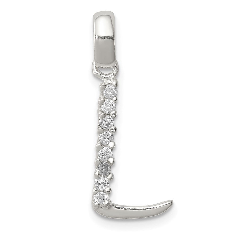 Sterlingsilber Zirkonia Buchstabe L Initiale Anhänger