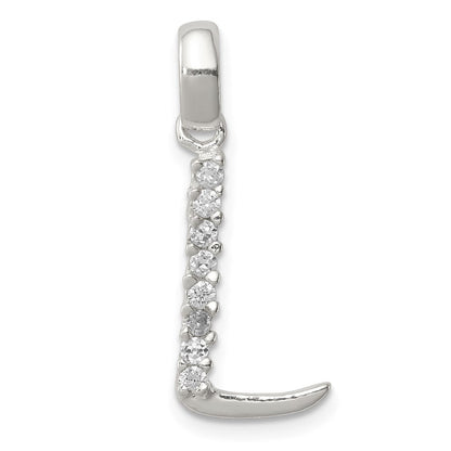 Sterlingsilber Zirkonia Buchstabe L Initiale Anhänger