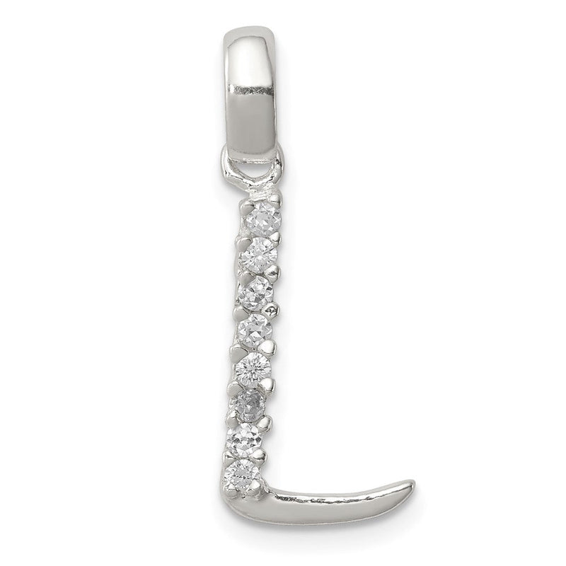 Sterlingsilber Zirkonia Buchstabe L Initiale Anhänger