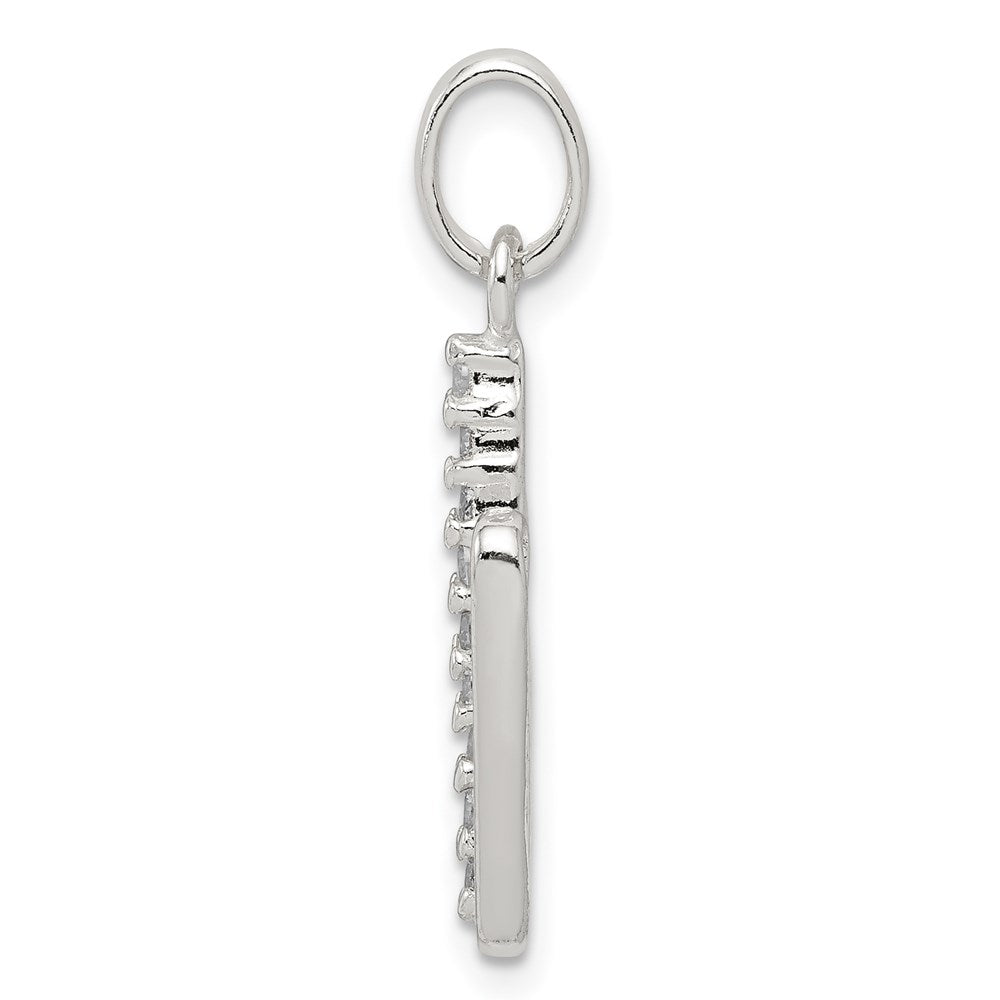 Sterlingsilber Zirkonia Buchstabe N Initiale Anhänger