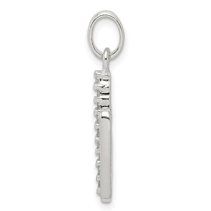 Sterlingsilber Zirkonia Buchstabe N Initiale Anhänger
