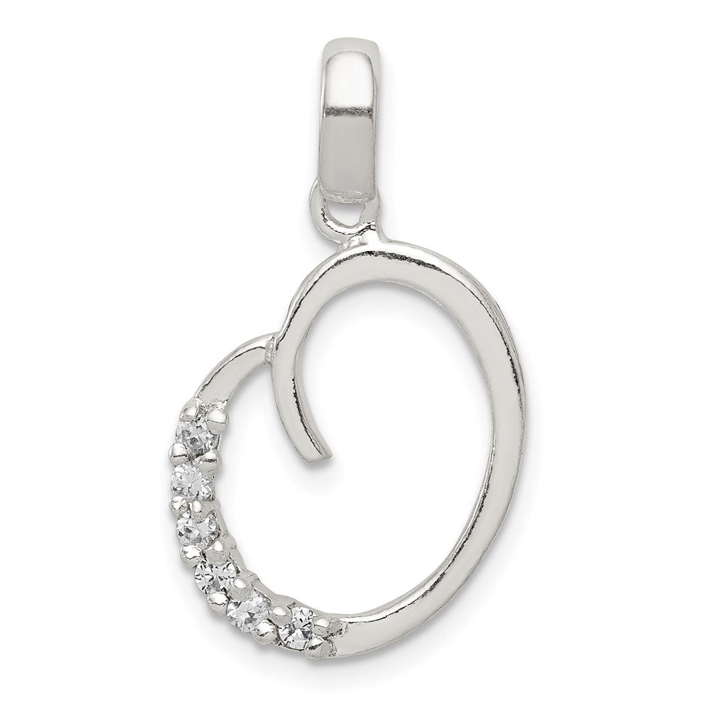 Sterlingsilber Zirkonia Buchstabe O Initiale Anhänger