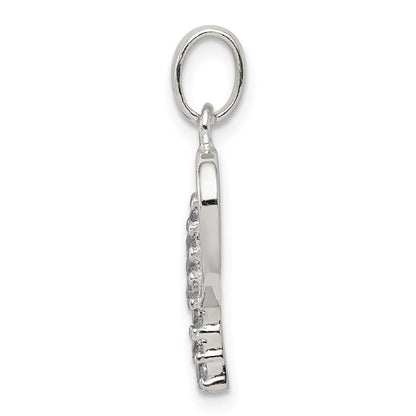 Sterlingsilber Zirkonia Buchstabe P Initiale Anhänger