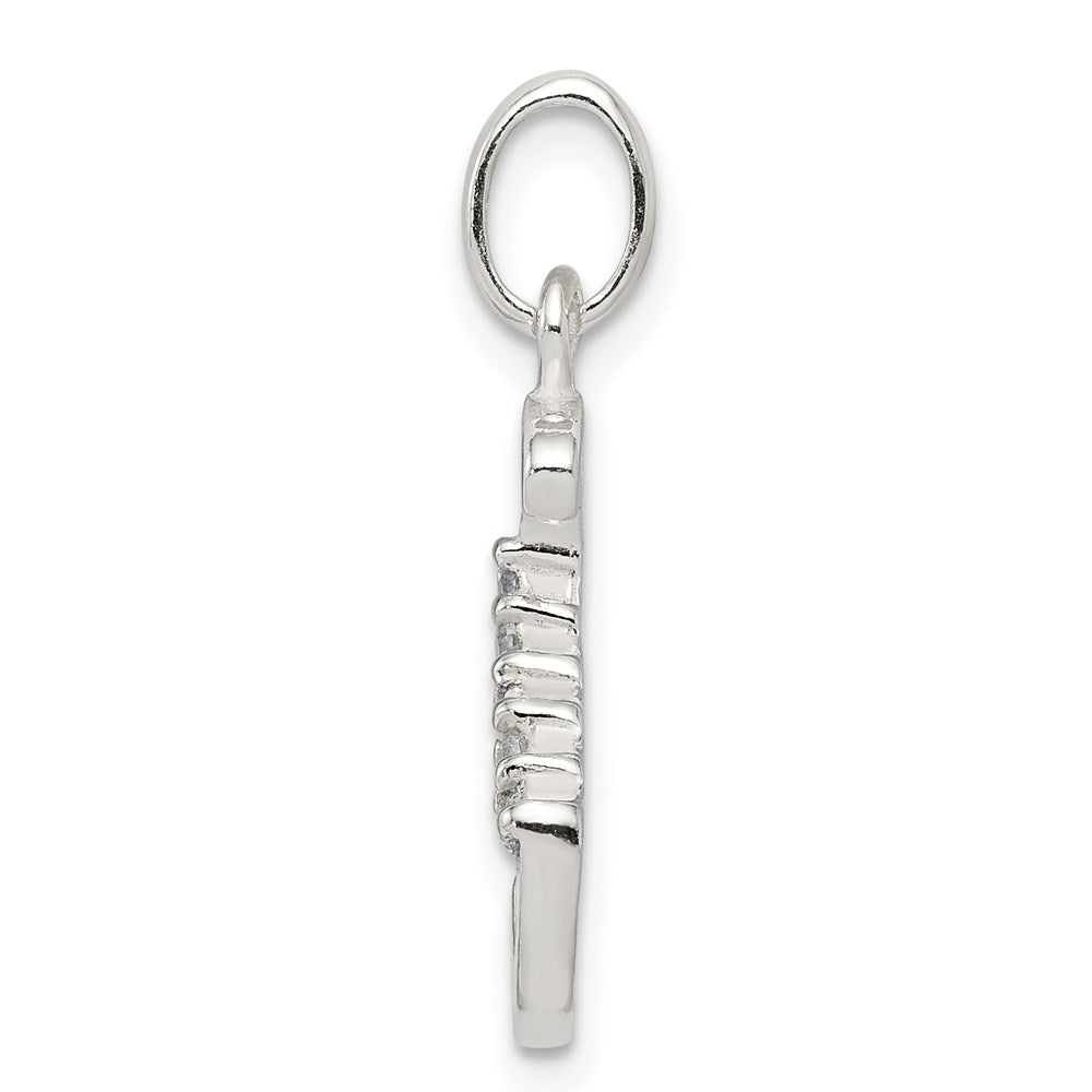 Sterlingsilber Zirkonia Buchstabe S Initiale Anhänger
